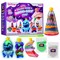 GirlZone Galaxy Glow Sand Art Kit, Sand Art for Kids Kit with Colored Sand & Kids Sand Art Bottles to Make Ultimate Sand Art, Creative Gifts for Kids, For 6+ Years